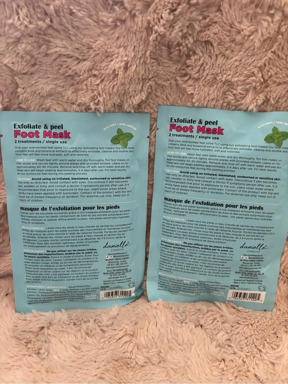 NEW!! BUNDLE OF 5!! Delfanti Goats Milk Foot Cream, 3 Masks, & Foot Butter